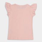 Girls' 100% Cotton T-Shirt , हल्का गुलाबी, small image number null