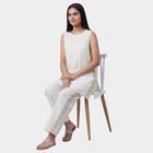 Women's Eggshell White Floral Printed Ethnic Set, ऑफ व्हाइट, small