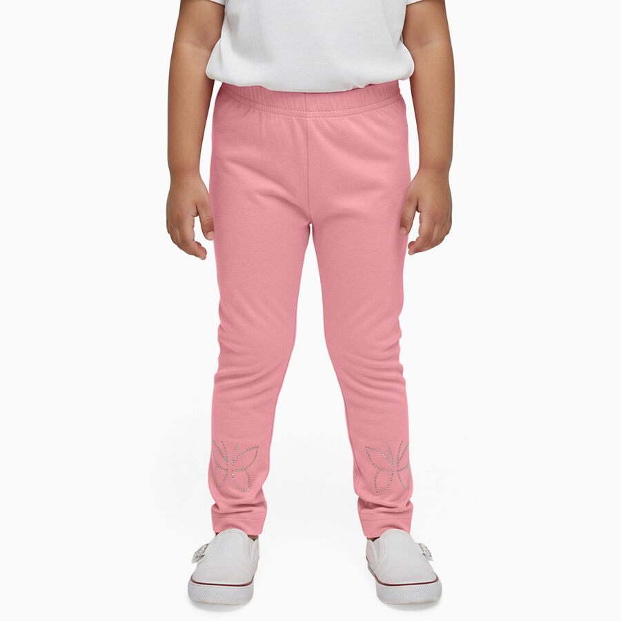 Girls' Legging, गुलाबी, large image number null