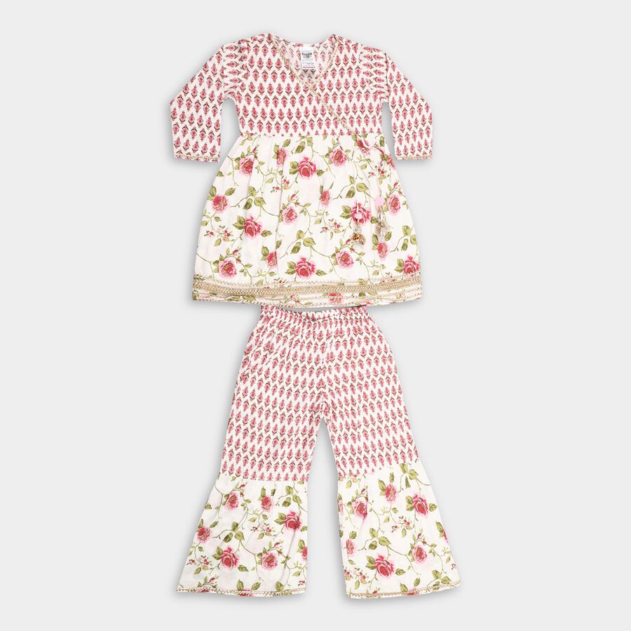 Girl's Fusion Set , Off White, large image number null