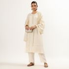 Women's Eggshell White Printed Ethnic Set, Off White, small image number null