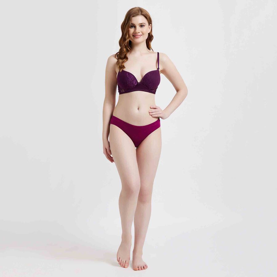 Solid Panty, Wine, large image number null