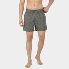 Men's Grey Relaxed Fit Printed Boxers, Dark Grey, small