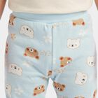 Infants' Light Blue Straight Fit Teddy Printed Pyjama, Light Blue, small