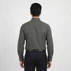 Men's Formal Shirt, Dark Green, small