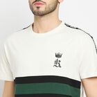 Men's 100% Cotton Round Neck Half Sleeves T-Shirt , White, small image number null