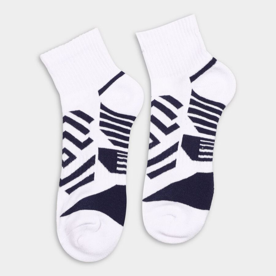 Men's Socks (Pack of 2), मध्यम नीला, large image number null