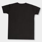 Boys' Half Sleeves T-Shirt , काला, small image number null