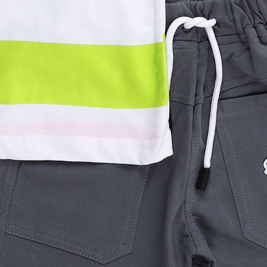 Boys' Woven Baba Suit, सफ़ेद, large image number null