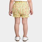 Girls Yellow Regular Fit Floral Bloomer, पीला, small