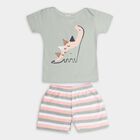 Infant Boys' 100% Cotton Baba Suit , हल्का हरा, small image number null