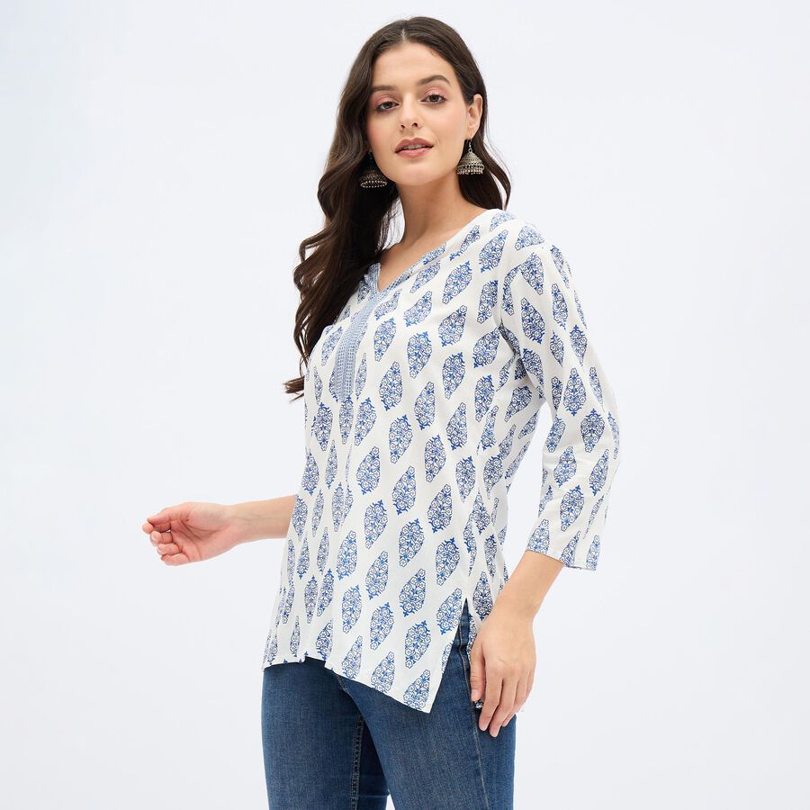Ladies'Kurti, रॉयल ब्लू, large image number null