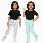 Infants White and Mint Green Cotton Printed Pyjama Set, हल्का हरा, small image number null