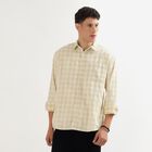Men's Light Green Cotton Regular Collar Casual Shirt, Light Green, small image number null