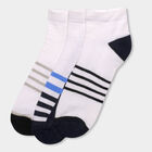 Cotton Spandex Jacquard Socks, White, small image number null