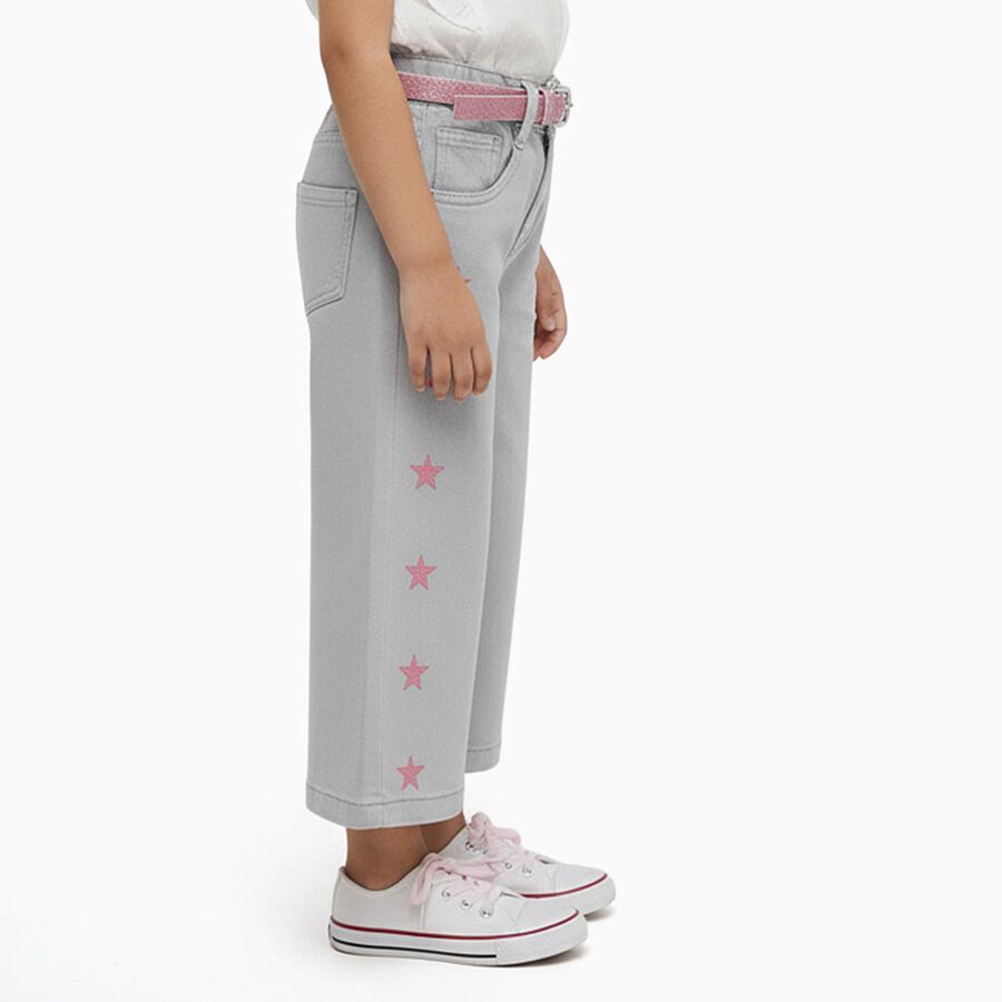 Girls' Jeans, हल्का ग्रे, large image number null