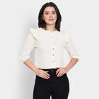 Ladies'  Crop  Top, Off White, small image number null