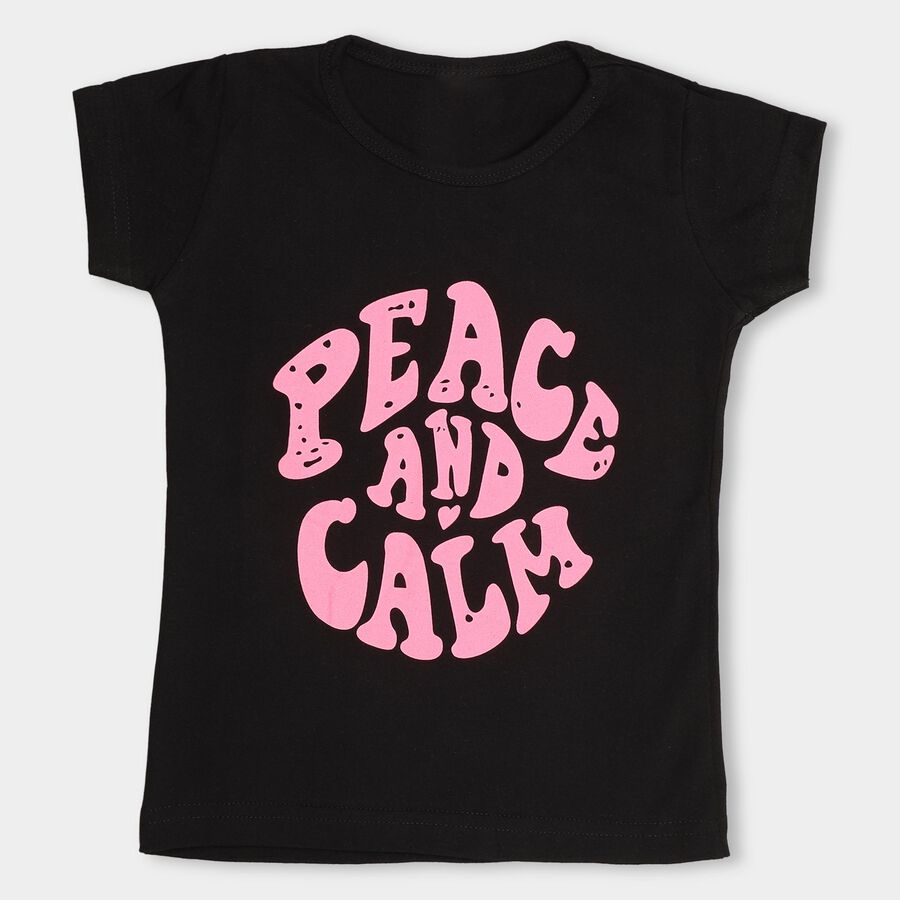 Girls' T-Shirt , Black, large image number null