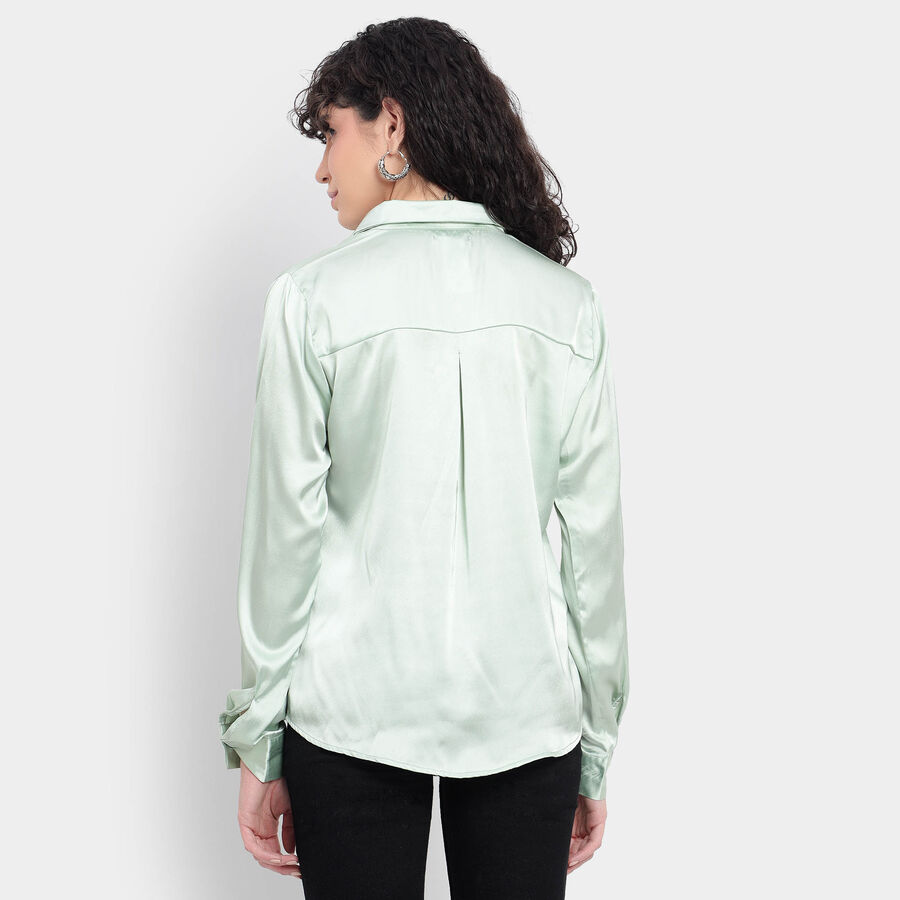 Solid Shirt, हल्का हरा, large image number null
