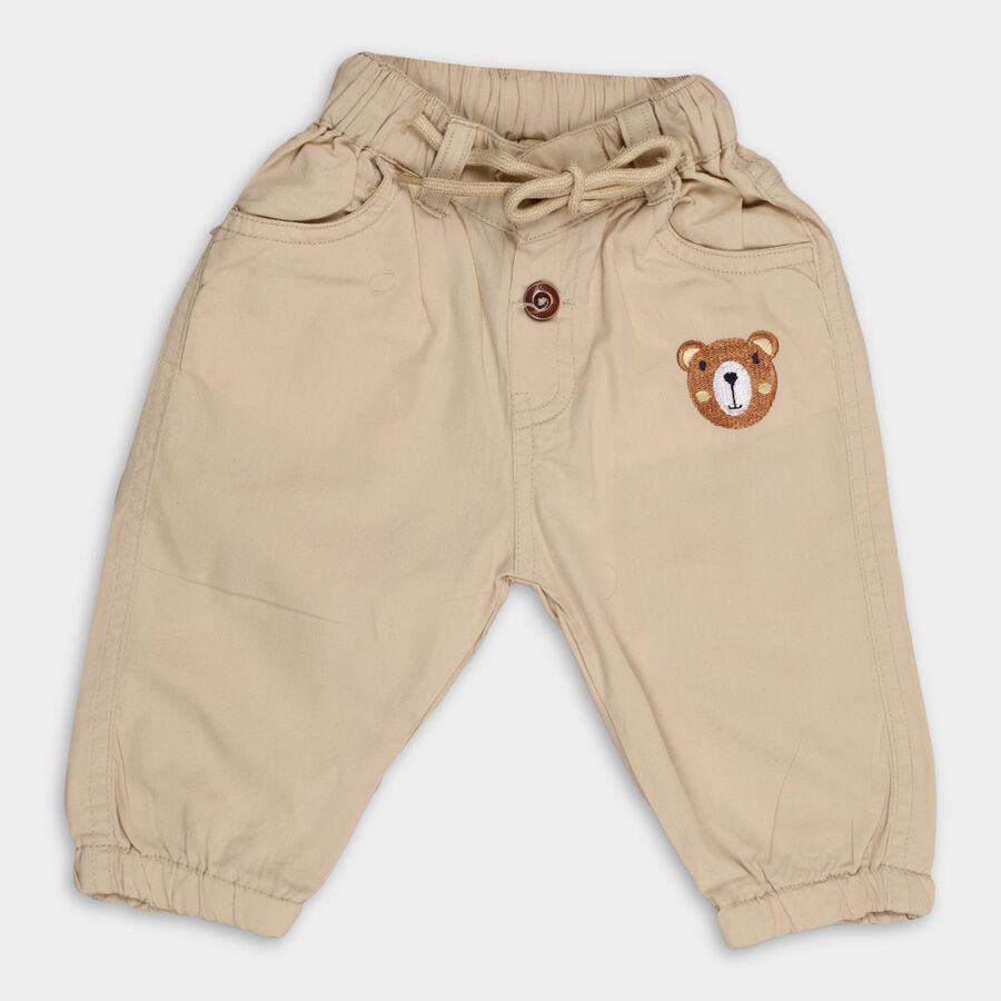 Infants' 100% Cotton Cotton Trousers, Beige, large image number null