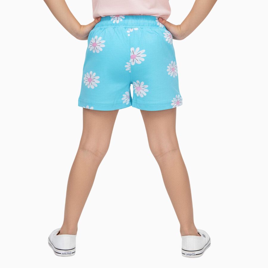 Girls' Shorts, एक्वा, large