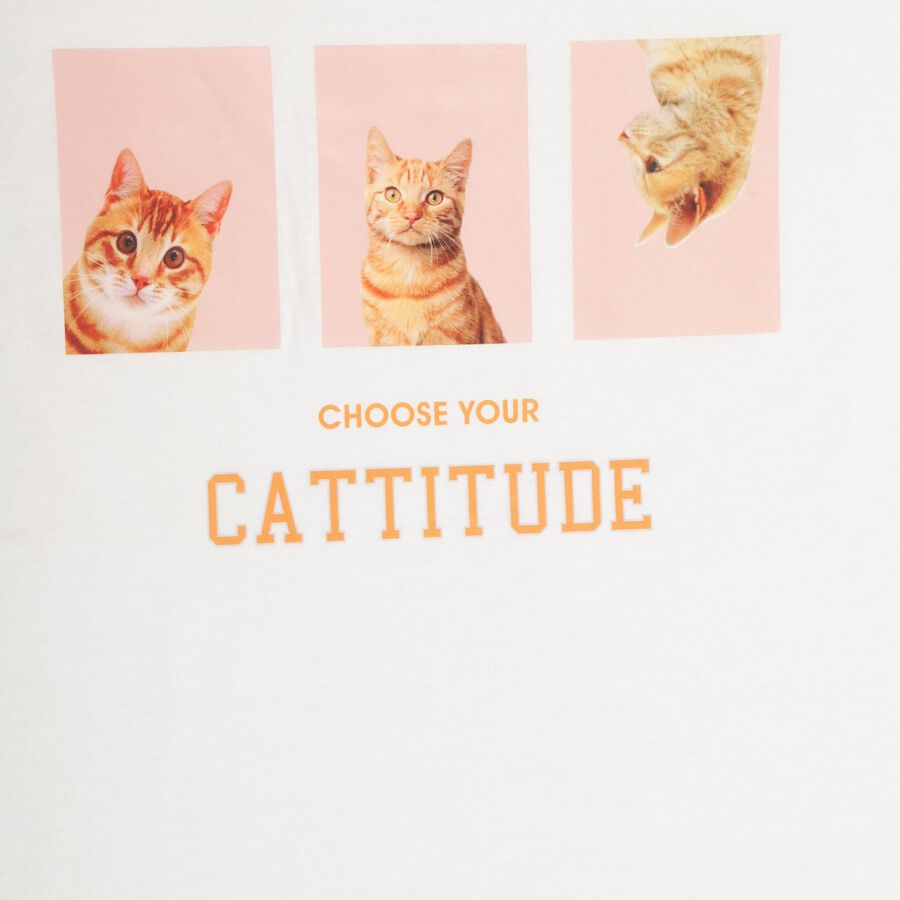 Girls' T-Shirt, Off White, large image number null