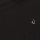 Boys Jet Black Round Neck Casual Half Sleeve T-Shirt, काला, small image number null