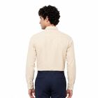 Men's Beige Regular Fit Formal Shirt, Beige, small