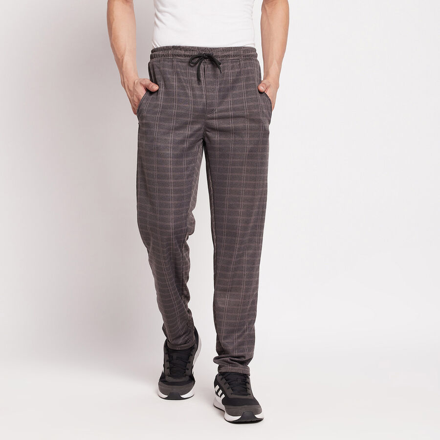 Cut & Sew Active Track Pants, Dark Grey, large image number null