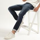 Men's Skinny Jeans , Dark Blue, small image number null