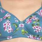 Single Jersey Padded Bra, Teal Blue, small image number null