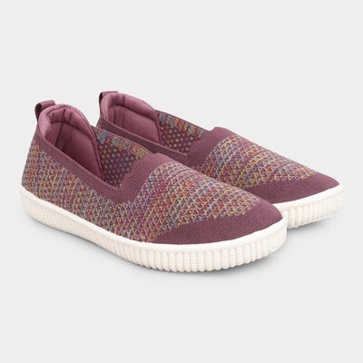 Women's Muted Plum Purple Slip-On Casual Shoes