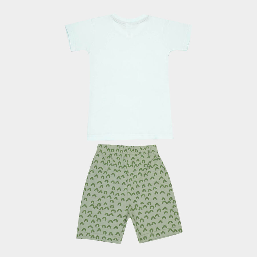 Boys Cotton Baba Suit, Light Green, large image number null