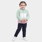 Infants Mint Green Stand Collar Puffer Jacket, Light Green, small