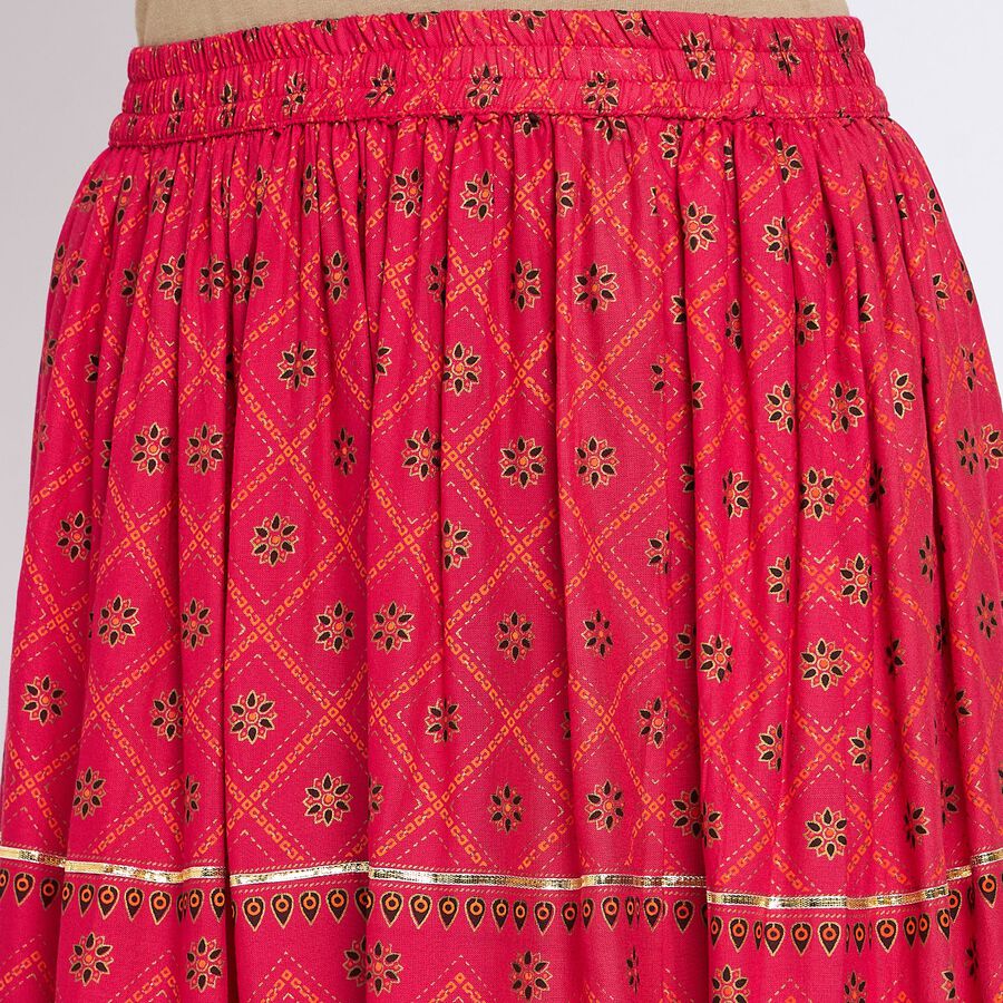 Ladies' Lehenga Skirt, रानी (फ्यूशिया), large image number null