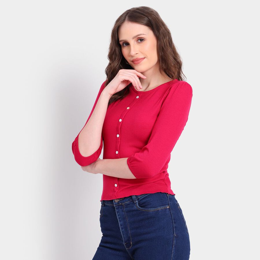 Ladies' Shirt, गुलाबी, large image number null