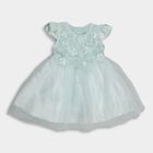 Girls' Frock , हल्का हरा, small image number null