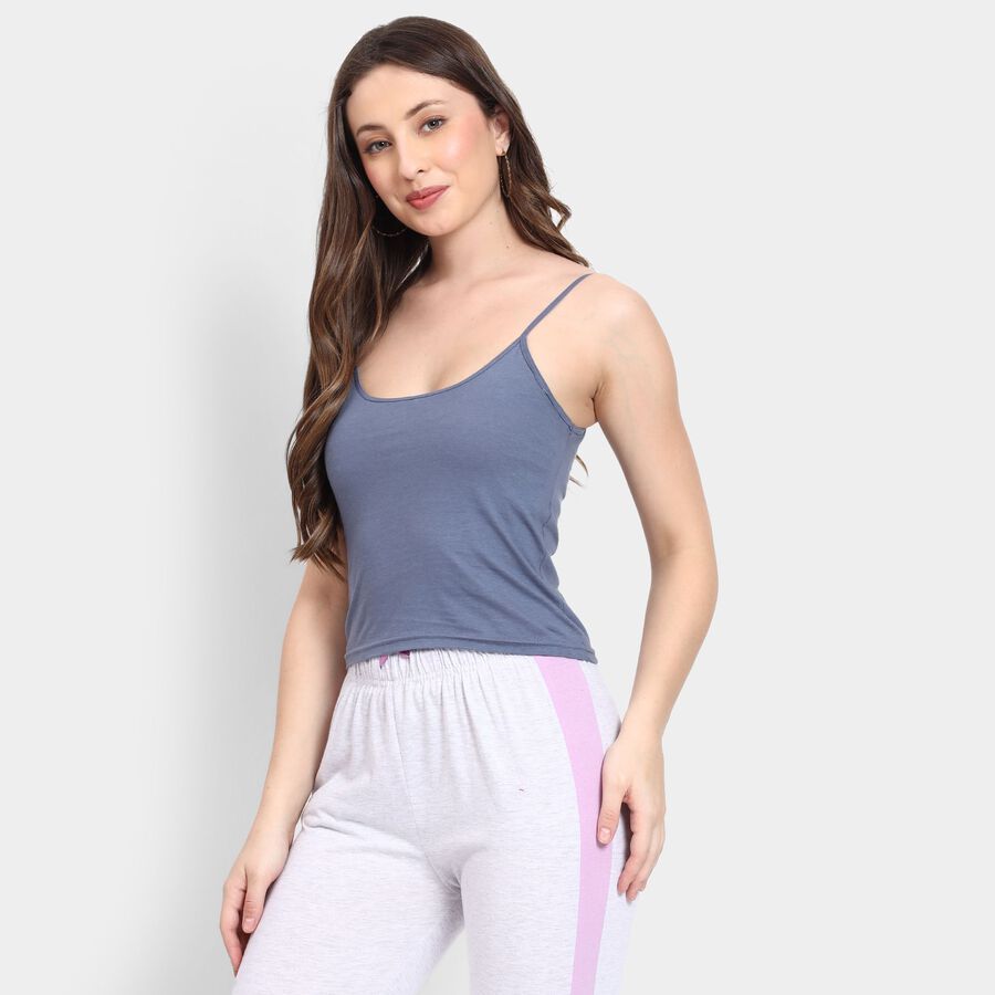 Ladies' 100% Cotton Slips, गहरा ग्रे, large image number null