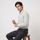 Men Light Green Striped Regular Fit Formal Shirt, Light Green, small