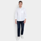 Solid Cotton Casual Shirt, White, small image number null
