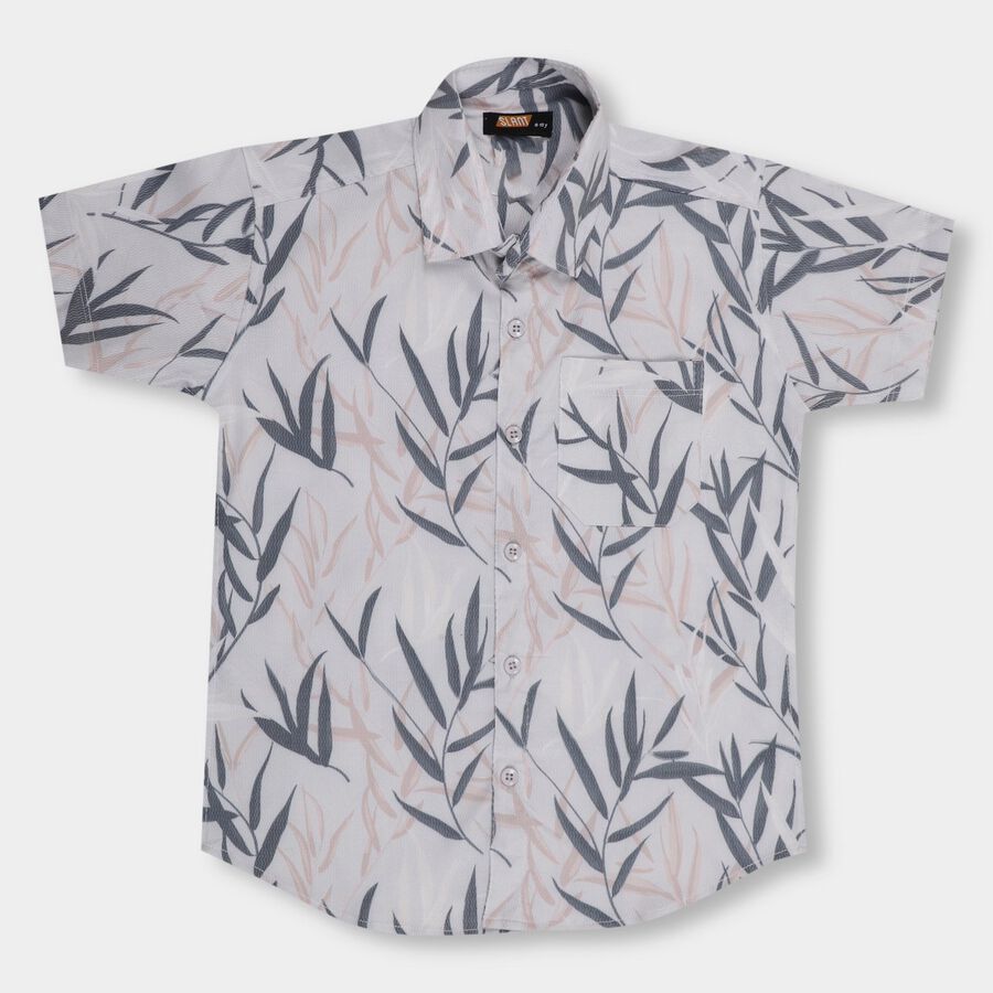 Boys' Casual Shirt , सफ़ेद, large image number null
