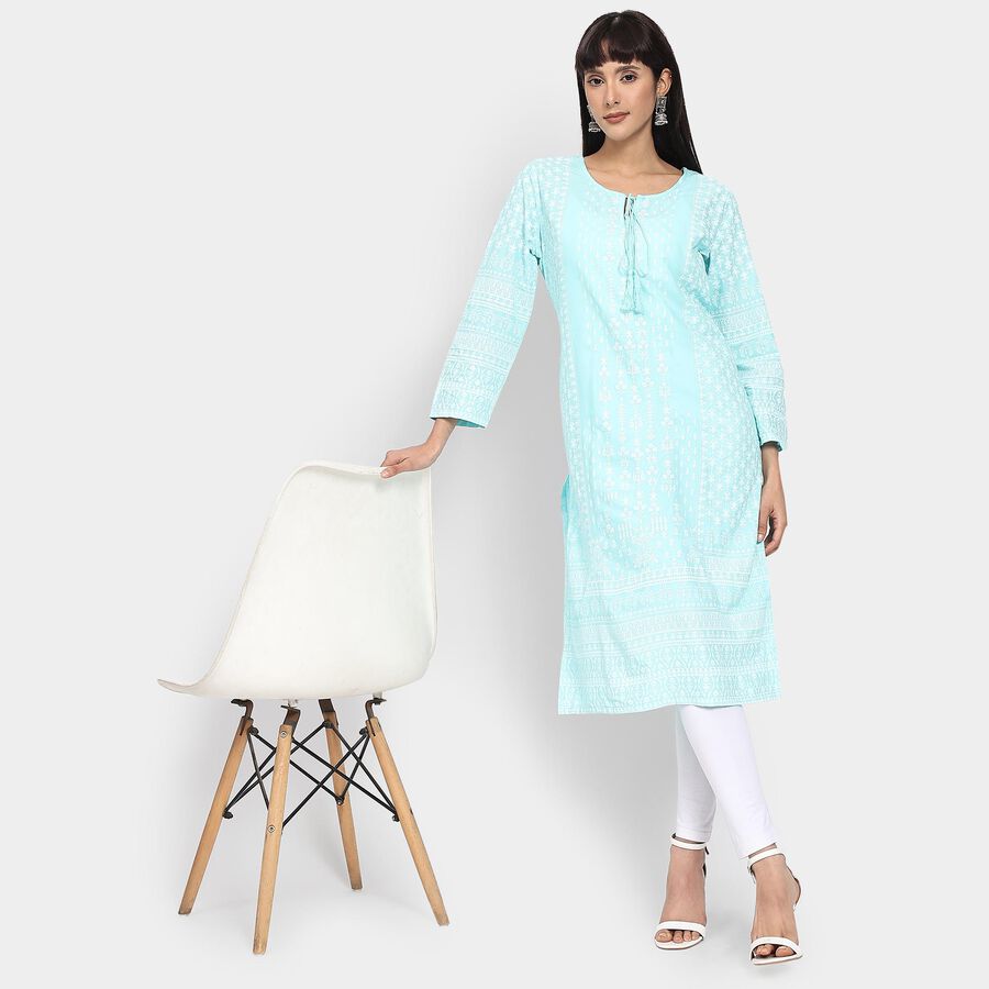 Ladies' Kurta , Aqua, large image number null