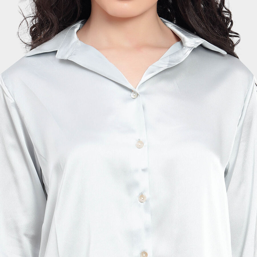 Solid Shirt, Light Grey, large image number null