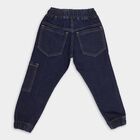 Boys' 100% Cotton Jeans , Mid Blue, small image number null