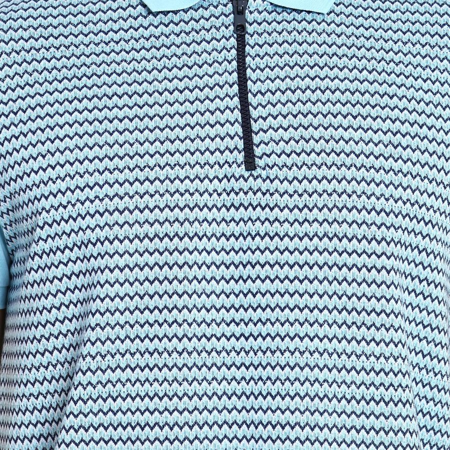 Men's Collared Half Sleeves T-Shirt , Light Blue, large image number null