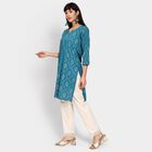 Ladies' Kurta , मध्यम नीला, small image number null