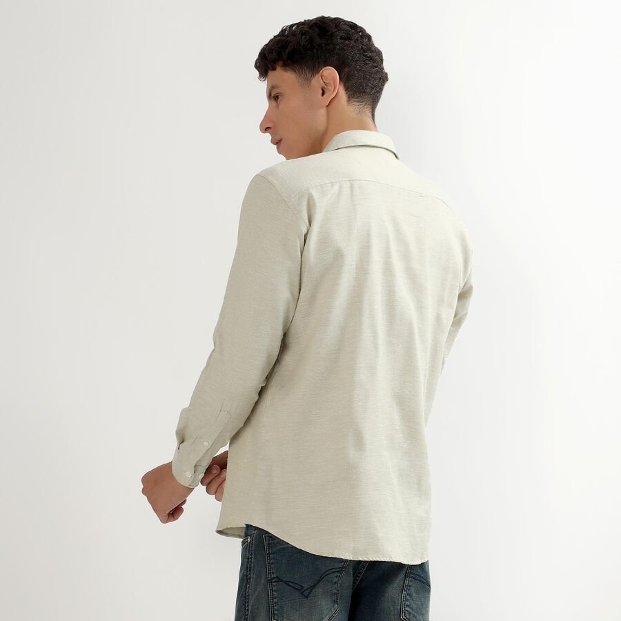 Men's Olive Green Classic Casual Shirt, Olive, large image number null