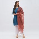 Women's Bright White Solid Dupatta, Pink, small image number null