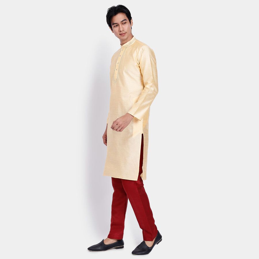Men's Kurta Pyjama, Golden, large image number null