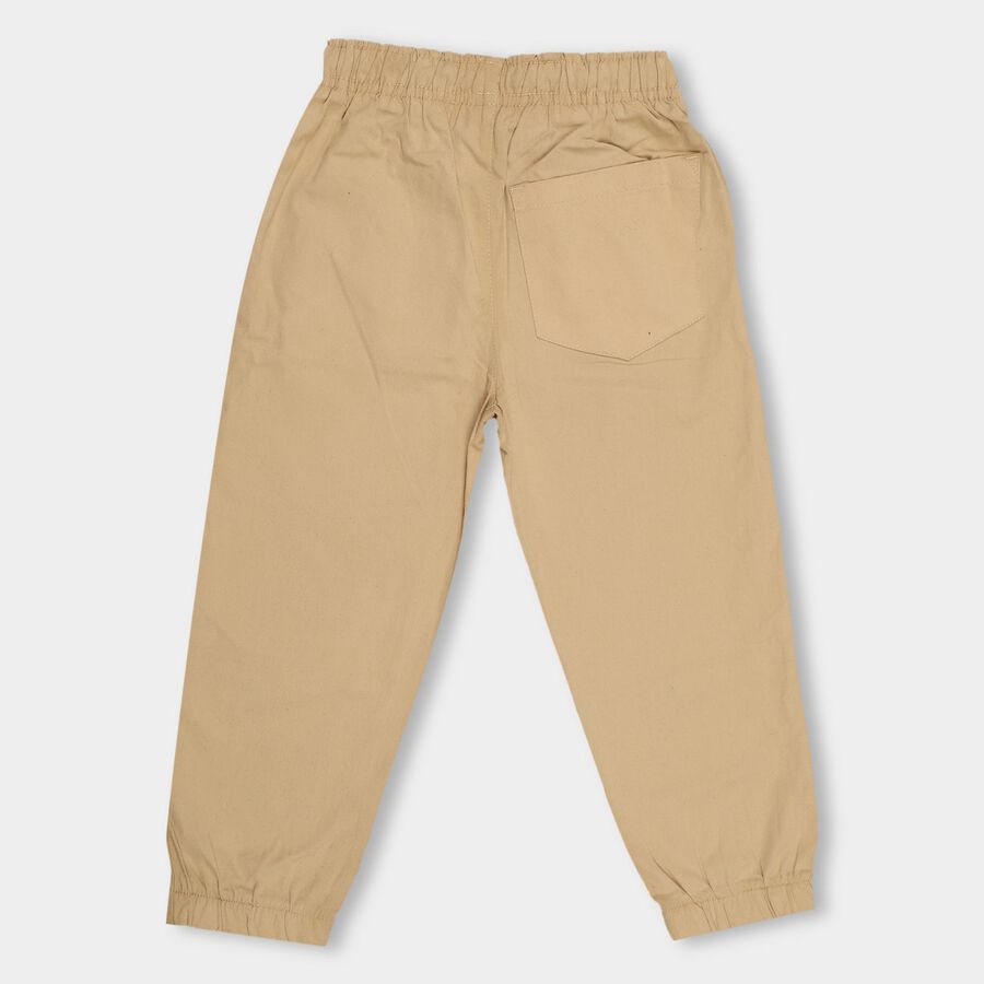 Boys' 100% Cotton Basic Five Pockets Trouser, Khaki, large image number null